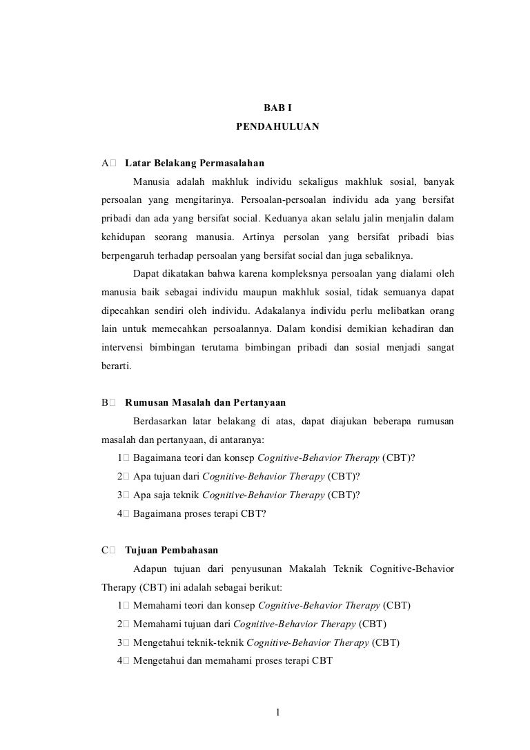 Cognitive Behavior Therapy