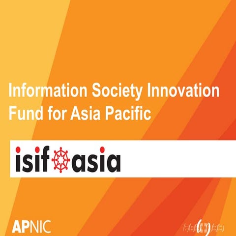 ISIFAsia introduction ARM3/bdNOG1