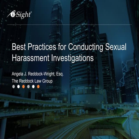 Best Practices for Conducting Sexual Harassment Investigations