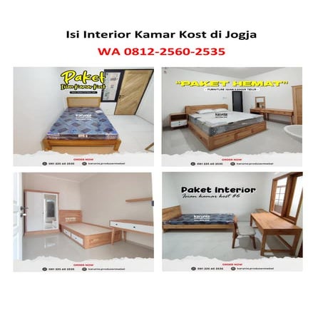 Isi Interior Kamar Kost Terbaik di Jogja