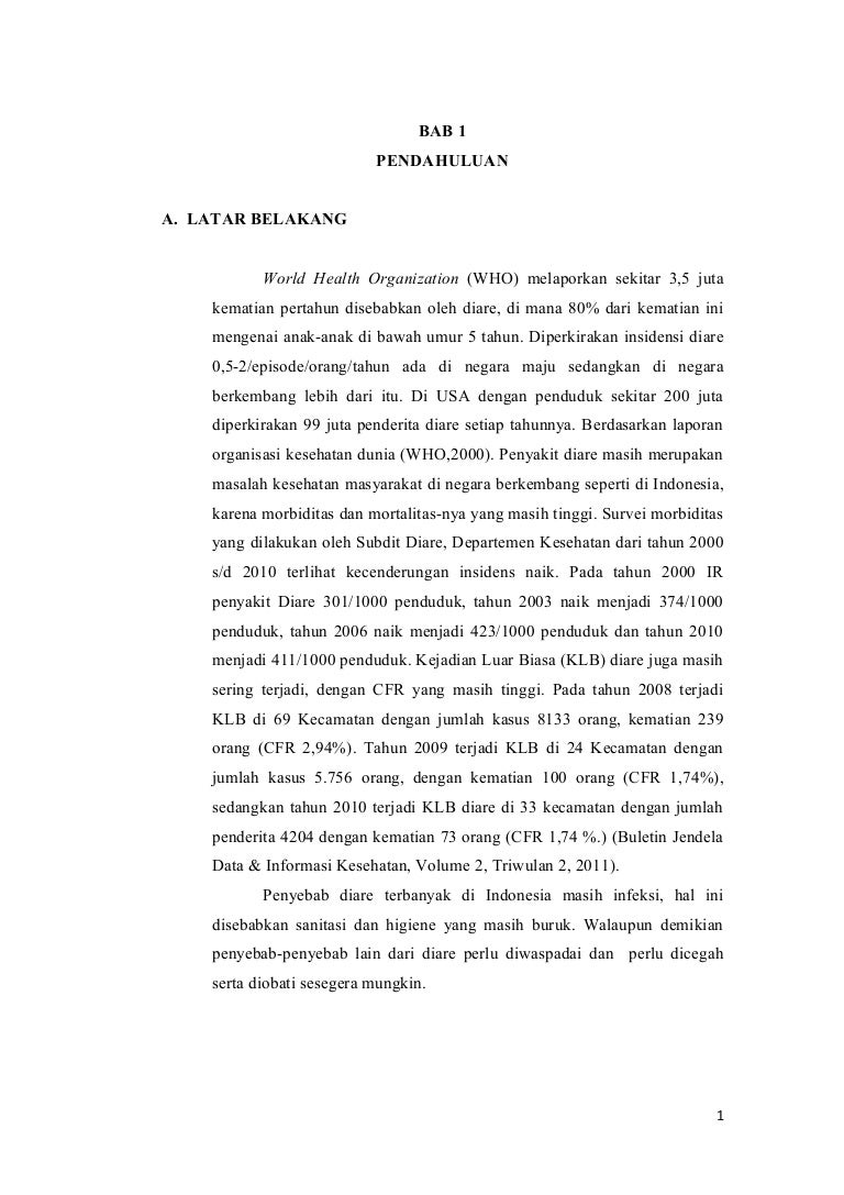 Isi Makalah Diare