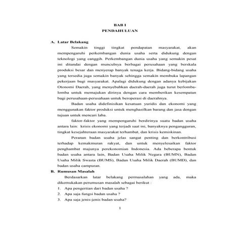 makalah kewirausahaan badan-badan usaha