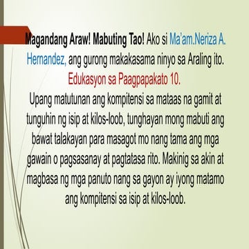 Edukasyon sa pagpapakatao 10-Isip at Kilos loob.pptx