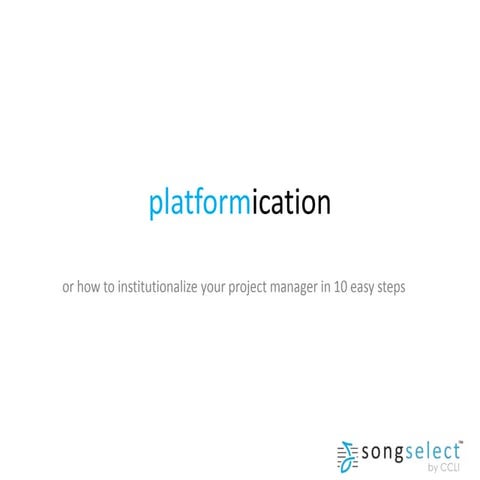WebVisions: ISITE Design and CCLI on Platformication