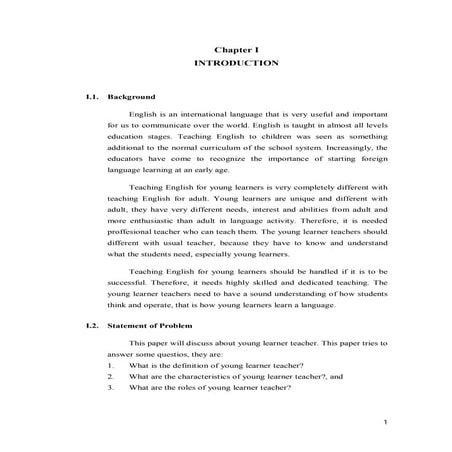 Isi teyl young learner teacher