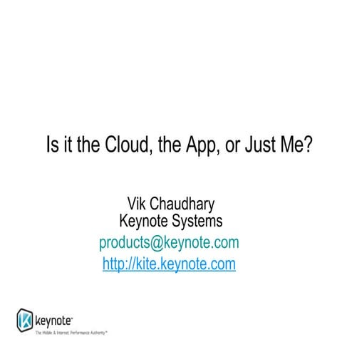 Is It The Cloud, The App, Or Just Me