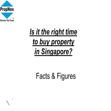 Is it the right time to buy property in Singapore?  Facts and Figures