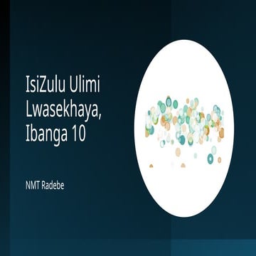IsiZulu Home Language micro Lesson slides for grade 10 | PPTX