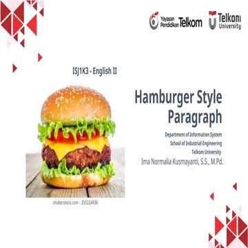 Hamburger Paragraphs | PPT