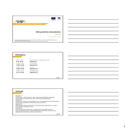 ISKE praktiline rakendamine