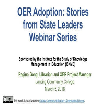 OER Adoption: Stories from State Leaders