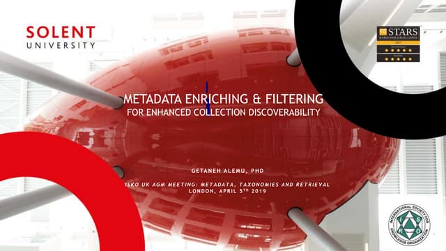 Metadata enriching and filtering for enhanced collection discoverability  