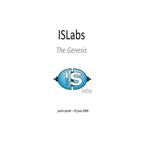 ISlabs - The Genesis