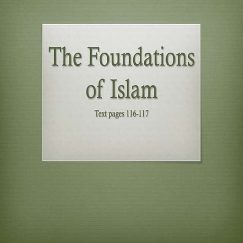 Foundations of Islam
