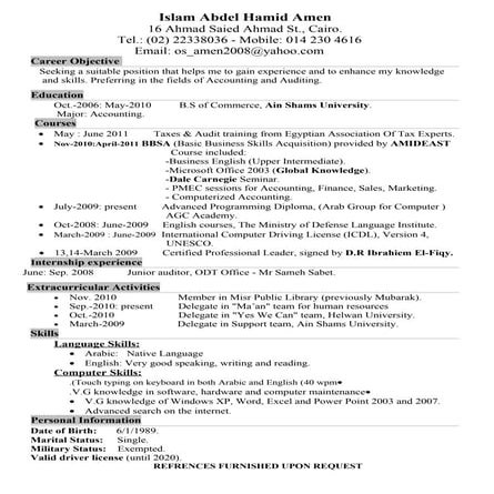 Islam Abdel Hamid C.V