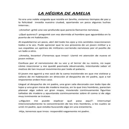 La Hégira de Amelia