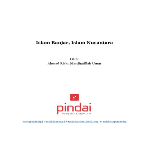 Islam Banjar Islam Nusantara