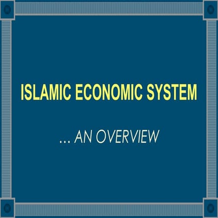Islamic  Economic  System