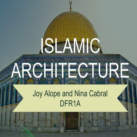 History Of Islamic Architecture