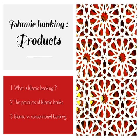 Products of Islamic banking