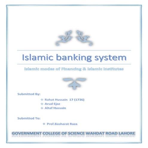 Islamic banking system