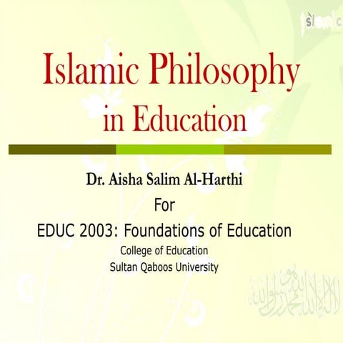 Islamic Philosophy