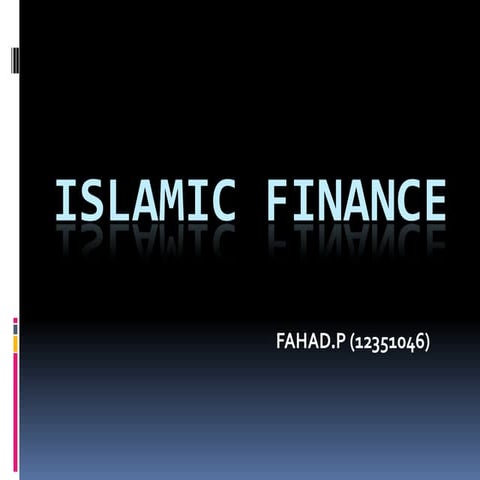 Islamic finance (fahad.p)