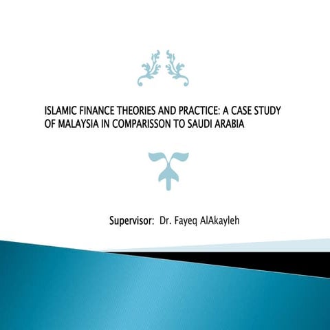 Islamic finance theories