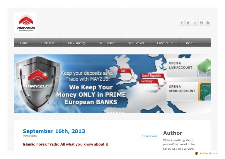 What islam says on online forex trading