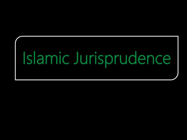 Islamic jurisprudence