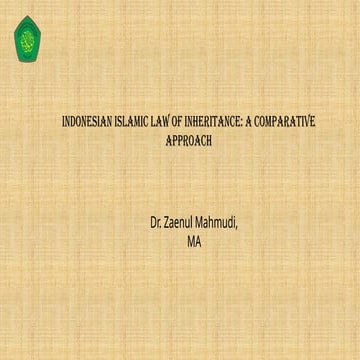 Islamic law of Inheritance A Comparative Approach.pptx