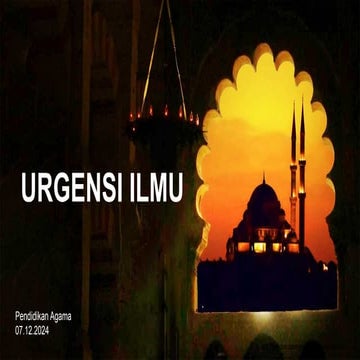 Islamic Mosque Sunset PowerPoint Templates.pptx