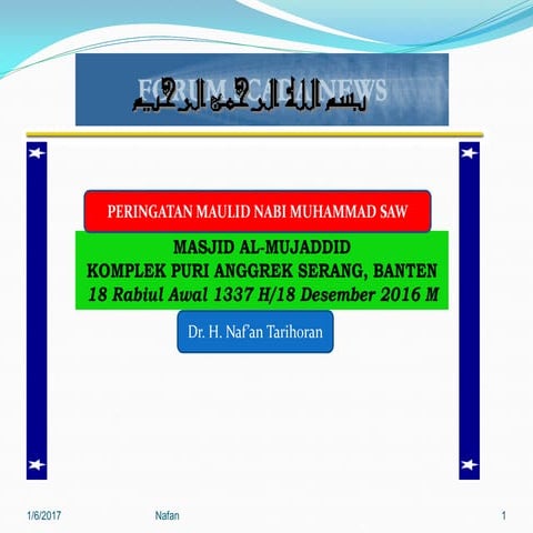 Islamic values reflection on teachings of prophet muhammad nafan