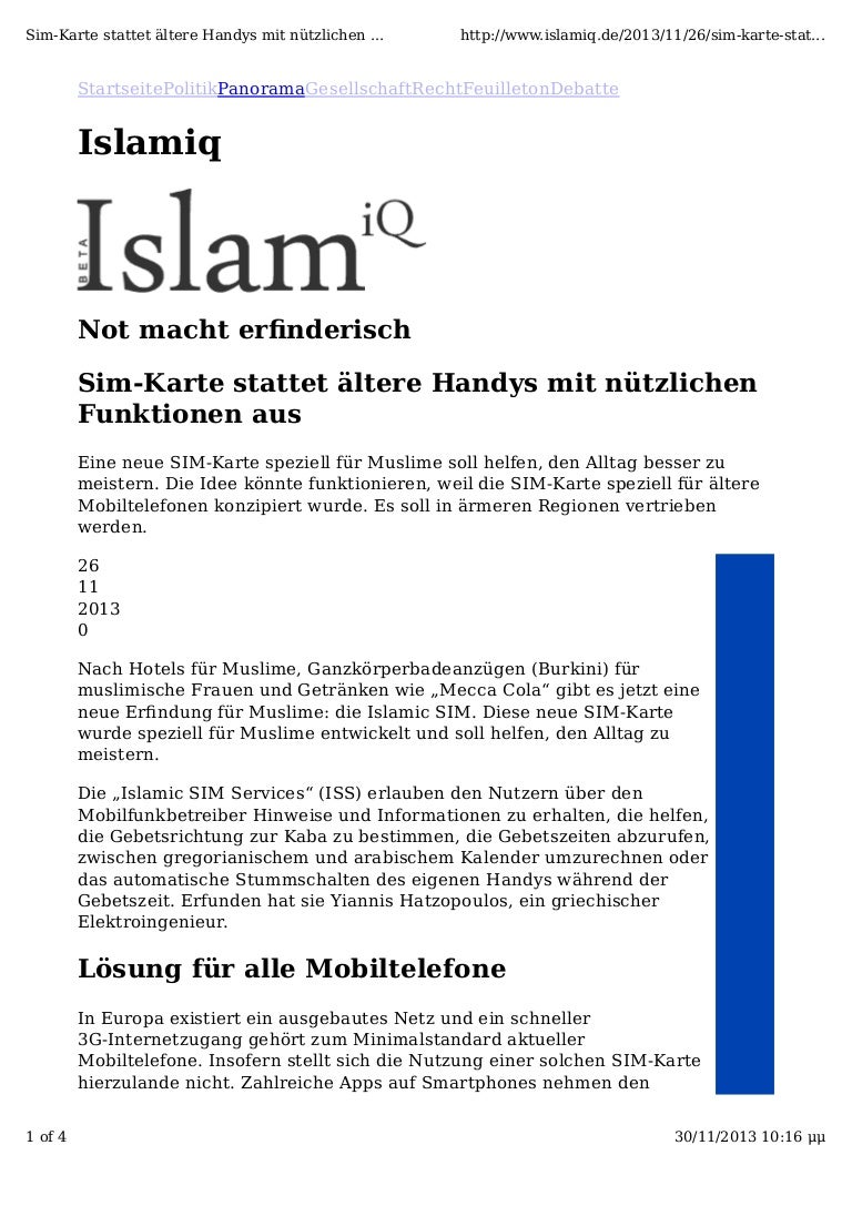 Islam Iq Report On Islamic Design Sim Cards