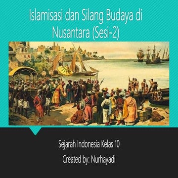 Islamisasi dan silang budaya di nusantara sesi 2