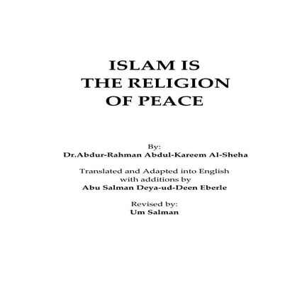 Islam is the_religion_of_peace