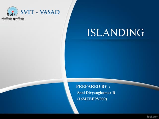 Islanding