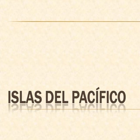 Islas del pacífico