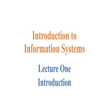 Introduction to information system | PPTX