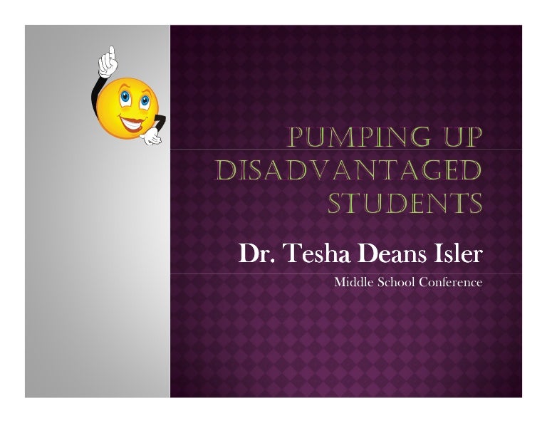 pumping up disadvantaged students