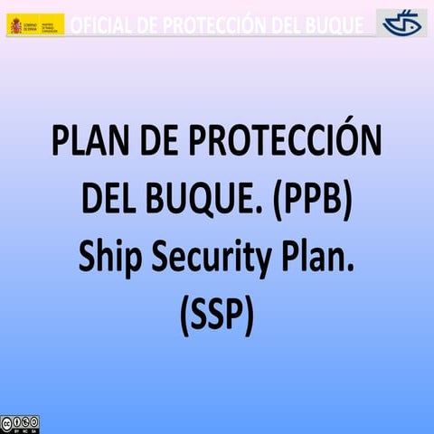 ISM Curso ISPS. 5- Ship security plan.