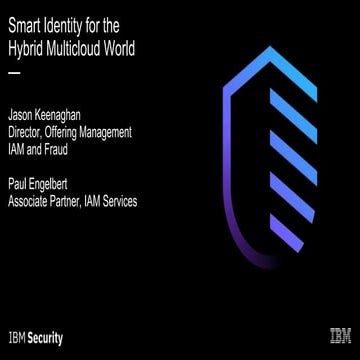 Smart Identity for the Hybrid Multicloud World