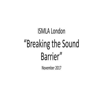 Ismla London November 18th