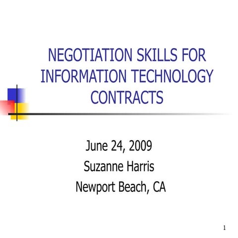 ISM Presentation July 1 2009