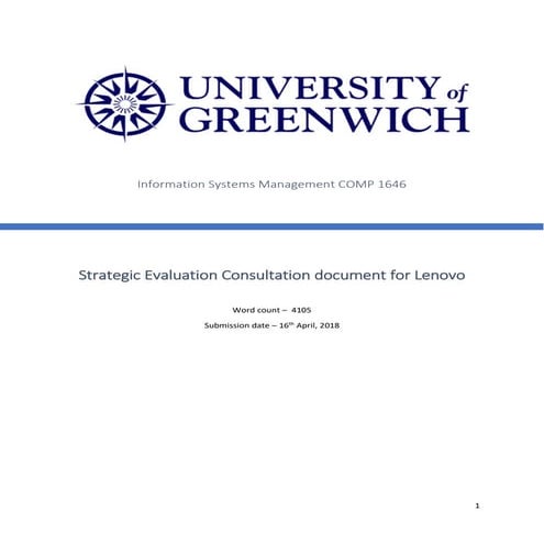 Information Systems Management COMP1646