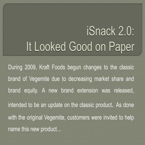 I snack 2.0 powerpoint