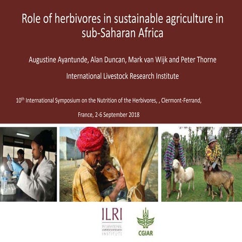 Role of herbivores in sustainable agriculture in sub-Saharan Africa