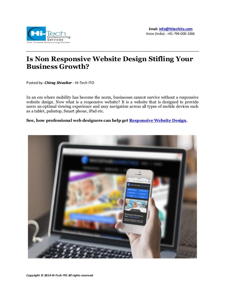 Is non responsive website design stifling your business growth