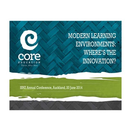 Modern Learning Environments - where's the innovation?