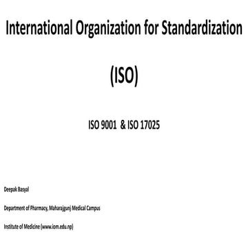 ISO 9001  & ISO 17025